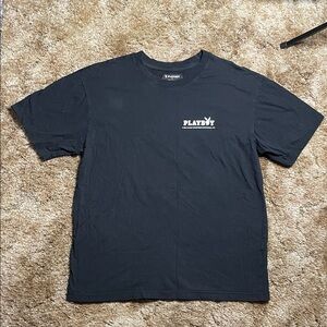 Playboy By Pacsun Black Short Sleeve T Shirt Size Large